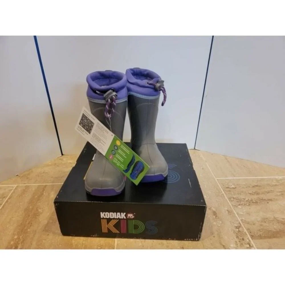 NEW Kodiak Kids Grey‎ Purple Passion US 9 Big Kids